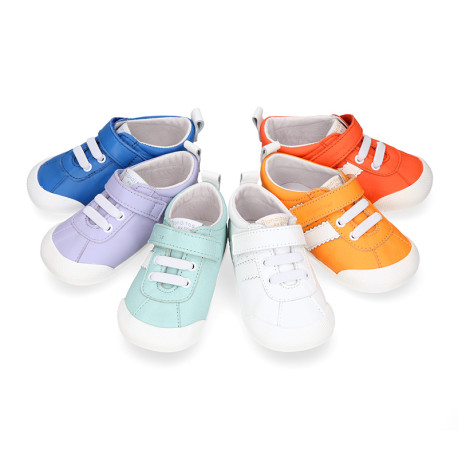 BLANDITOS kids sneakers with elastic laces and hook-and-loop strap closure.