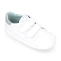 BLANDITOS kids sneakers laceless in soft nappa leather.