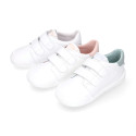 BLANDITOS kids sneakers laceless in soft nappa leather.