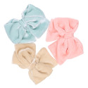 Pastel colors Velvet hair Bow for girl's with clip matching with our Velvet Mary Janes.