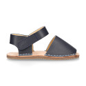 Kids Okaa Flex Menorquina sandal in nappa leather.