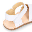 Kids Okaa Flex Menorquina sandal in nappa leather.