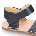 Kids Okaa Flex Menorquina sandal in nappa leather.