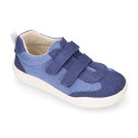 Okaa Flex casual respectful Sneaker shoes in cotton canvas.