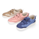 Okaa Flex casual respectful Sneaker shoes in cotton canvas.