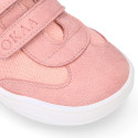 Okaa Flex casual respectful Sneaker shoes in cotton canvas.