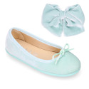 Pastel colors Velvet hair Bow for girl's with clip matching with our Velvet Mary Janes.