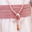 Girl's necklace with Mother of Pearl Cross for communion.
