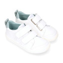 BLANDITOS kids sneakers laceless in soft nappa leather for large sizes.