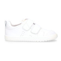 BLANDITOS kids sneakers laceless in soft nappa leather for large sizes.