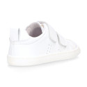 BLANDITOS kids sneakers laceless in soft nappa leather for large sizes.