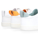 BLANDITOS kids sneakers laceless in soft nappa leather for large sizes.