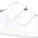 BLANDITOS kids sneakers laceless in soft nappa leather for large sizes.