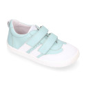 BLANDITOS kids sneakers laceless in combined soft nappa leather for large sizes.