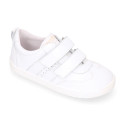 BLANDITOS kids sneakers laceless in combined soft nappa leather for large sizes.