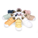 Okaa Flex Kids Sneaker shoes in Nappa leather in sweet colors. RESPECTFUL model.