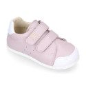 Okaa Flex Kids Sneaker shoes in Nappa leather in sweet colors. RESPECTFUL model.