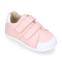 Okaa Flex Kids Sneaker shoes in Nappa leather in sweet colors. RESPECTFUL model.