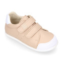 Okaa Flex Kids Sneaker shoes in Nappa leather in sweet colors. RESPECTFUL model.