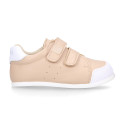 Okaa Flex Kids Sneaker shoes in Nappa leather in sweet colors. RESPECTFUL model.