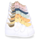 Okaa Flex Kids Sneaker shoes in Nappa leather in sweet colors. RESPECTFUL model.