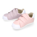 Okaa Flex Kids Sneaker shoes in Nappa leather in sweet colors. RESPECTFUL model.