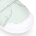 Okaa Flex Kids Sneaker shoes in Nappa leather in sweet colors. RESPECTFUL model.