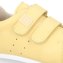 Okaa Flex Kids Sneaker shoes in Nappa leather in sweet colors. RESPECTFUL model.