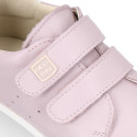 Okaa Flex Kids Sneaker shoes in Nappa leather in sweet colors. RESPECTFUL model.