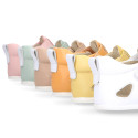 Okaa Flex Kids Sandal shoes in Nappa leather in sweet colors. RESPECTFUL model.