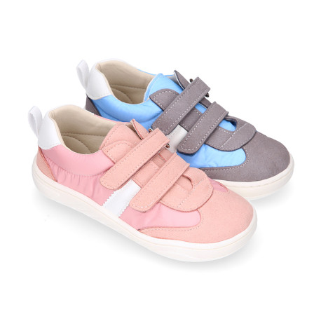 Zapatilla niños en lona nylon respetuoso de Okaa Flex casual.