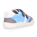 Okaa Flex casual respectful Sneaker shoes in nylon canvas.