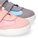 Okaa Flex casual respectful Sneaker shoes in nylon canvas.