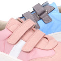 Okaa Flex casual respectful Sneaker shoes in nylon canvas.