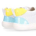 Okaa Flex respectful Kids Sneaker shoes in perforated micro.