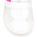 Okaa Flex respectful Kids Sneaker shoes in perforated micro.