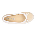 Velvet cotton Girl Ballet Flat shoes in pastel colors.