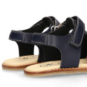 Okaa Flex Kid Sandal shoes to dress in Navy Blue color. RESPECTFUL model.