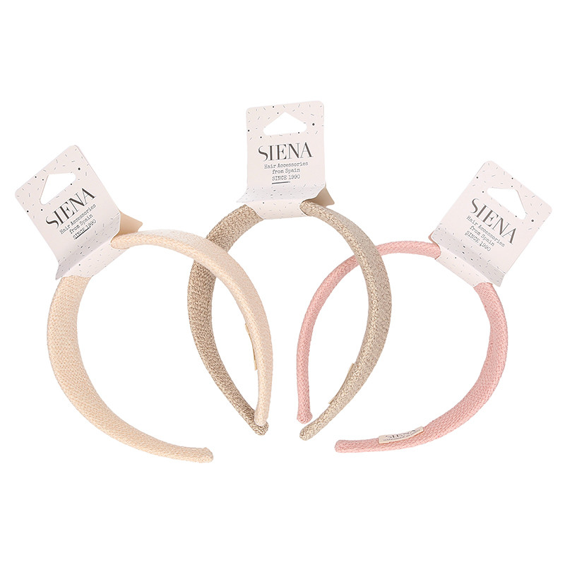 Girl's linen hair headband for Ceremony. SN008 | OkaaSpain