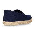 Cotton canvas SLIP ON style espadrille shoes for kids.