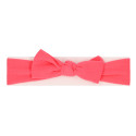 Baby turban with bow design.