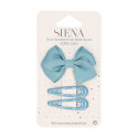 Duckbill hair clip with bow and two hair pins for girls.