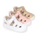 Extra soft leather Okaa Flex kids Sandal shoes laceless.