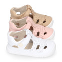 Extra soft leather Okaa Flex kids Sandal shoes laceless.