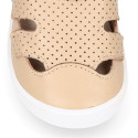 Extra soft leather Okaa Flex kids Sandal shoes laceless.