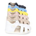 Micro washable canvas Okaa Flex kids Sandal shoes laceless.