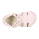 Micro washable canvas Okaa Flex kids Sandal shoes laceless.