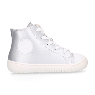 Deportiva alta niña BAREFOOT Okaa Flex con cordones y cremallera.