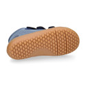 BAREFOOT Kids high Sneaker shoes lacesless and side zipper.
