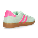 Deportiva moda mujer con cordones en color aguamarina.